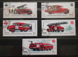BC64, Rusia 1985, serie masini de pompieri, Stampilat