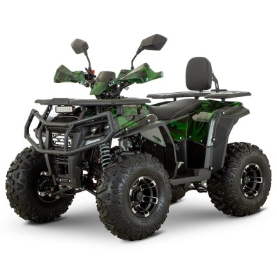 Atv 150cc RockRider Deluxe 8&amp;amp;quot; semi-automat 4T benzina verde camo foto