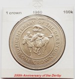 1884 Insula Man 1 crown 1980 Elizabeth II (Derby) km 63, Europa