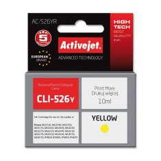 Cartus compatibil Canon CLI-526Y Yellow, 10 ml, Premium Activejet, Garantie 5 ani