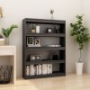 VidaXL Bibliotecă/Separator cameră gri 100x30x135,5 cm lemn masiv pin 808220