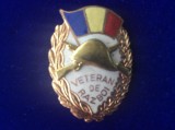 Insigna comemorativa - Romania - VETERAN - Insigna Veteran de Razboi