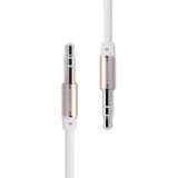 Cablu Audio 3.5 mm la 3.5 mm Remax L100, 1 m, Alb