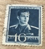 (FAV) Timbre Regele Mihai 16 Lei, Stampilat