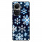 Husa compatibila cu Oppo Reno10 5G Silicon Gel Tpu Model Pixel Art Snowflakes