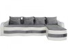 Coltar Extensibil Simona Gri/Alb 300x145x70 cm, Saltea Relaxa, Spatios, Universal, Elegant, Functional, Depozitare