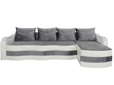 Coltar Extensibil Simona, 300X145X70 Cm, Gri, Alb