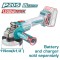 TOTAL - POLIZOR UNGHIULAR 20V - MOTOR FARA PERII (NU INCLUDE ACUMULATOR) PowerTool TopQuality
