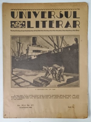 UNIVERSUL LITERAR , No. 37 , 1926 foto