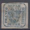 ROMANIA 1864 LP 13 PRINCIPATELE UNITE EMISIUNEA a- II-a 30 PARALE STAMPILAT