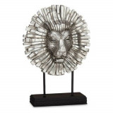 Cumpara ieftin Decoratiune Lion, Gift Decor, 28 x 11.5 x 38.5 cm, polirasina, argintiu