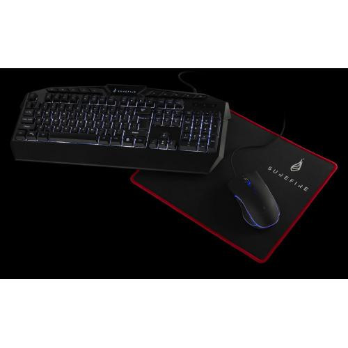 SUREFIRE KingPin Gaming Combo Set (QWERTY/7-Button RGB/Mouse Pad)