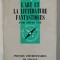 L &#039;ART ET LA LITTERATURE FANTASTIQUES par LOUIS VAX , 1963