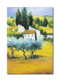 Cumpara ieftin Tablou peisaj din natura pictat manual, 50x35cm pictura ulei pe panza