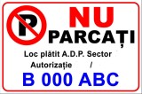indicator nu parcati loc platit
