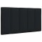 Gossi perna pentru tablie de pat, negru, 90 cm, material textil