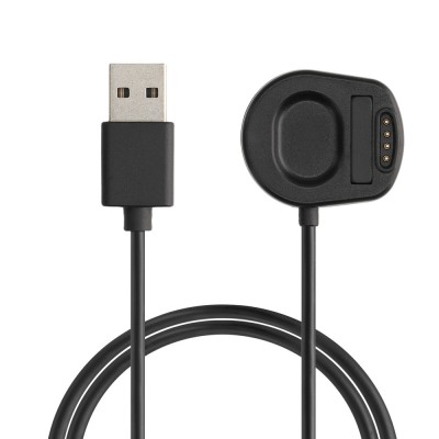 Cablu de incarcare USB pentru Suunto 7, Kwmobile, Negru, Plastic, 58458.01 foto