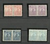 ROMANIA 1920/ 1924 - FERDINAND I BUST MIC PERECHI MNH, Nestampilat