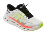 Cumpara ieftin Pantofi sport SKECHERS albi, MAX CUSHIONING GLIDE-STEP, din material textil