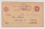 Carte postala Bucuresti Bruxelles 1891 CRASSENSOHN