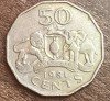 C50 - Moneda foarte veche - Swaziland - 50 centi - 1981, Africa