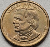 1 Dollar 2011 USA, Andrew Johnson - 17th President - 1865-1869, km#499, America de Nord