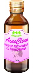 SOLUTIE ANTIACNEICA &quot;AcneClean&quot; CU ERITROMICINA 30ml INFOPHARM