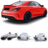 Tavite duble sport versiune crom pentru Mercedes CLA C117 X117 13-19 Performance AutoTuning