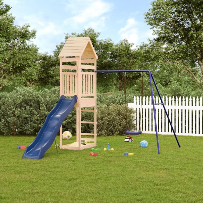 vidaXL Set de joacă pentru exterior, lemn masiv de pin 3156907
