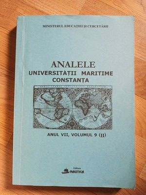 Analele Universitatii maritime Constanta anul VII, vol.9 (II) foto