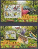 DB1 Fauna Pasari Granguri Mancatori de Albine Togo Tiraj 1000 MS + SS MNH, Nestampilat