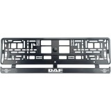 Set 2 bucati, suport numar inmatriculare Carbon, DAF