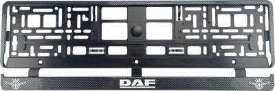 Set 2 bucati, suport numar inmatriculare Carbon, DAF foto