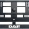 Set 2 bucati, suport numar inmatriculare Carbon, DAF