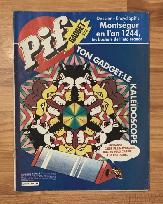 Revista Pif Gadget, nr. 578 (aprilie 1980). In limba franceza