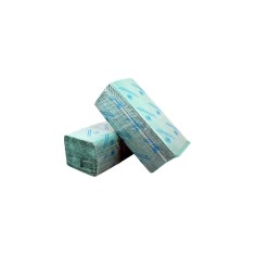 Prosoape Hartie Pliate V Standard Misavan, 20 Pachete/Set, 250 Foi/Pachet, 1 Strat, Verzi, Prosoape de Hartie, Prosoape Maini de Hartie, Prosoape Main foto