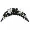 Arcadă de Crăciun cu lumini LED, negru, 90 cm, PVC