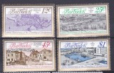 DB1 Barbados Aniversare Bridgetown 1978 Corabii Vederi Epoca 4 v. MNH, Nestampilat