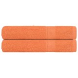 Cumpara ieftin Prosoape de sauna, FROGN, portocalii, 80x200 cm, 360 g/m&sup2;, 2 buc.