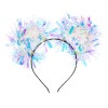 Coroniță Deghizare, Urechi Tinsel, Multicolor, Material Plastic