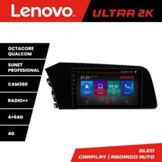 Navigatie Hyundai Elantra 2021- Lenovo Kit-elantra2021 8 core QLED Qualcomm 4+64 360 Android Waze USB Navigatie Internet Youtube Radio CarStore Techno