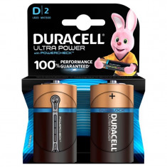 Set 2 baterii Duracell Ultra power, tip D