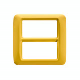 Placa ornament TOP SYSTEM - tehnopolimer gloss finish - 8 module(4+4 OVERLAPPING) - CORN YELLOW - SYSTEM