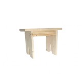 Taburet, scaun, lemn 34x25x20cm Handmade, natur