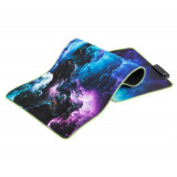 MousePad Gaming Profesional, multicolor, anti-alunecare, cu Led, 80cm x 30cm x 0.3cm, Oem