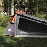 vidaXL Cort de camping tunel 2 persoane, gri/portocaliu, impermeabil 94614