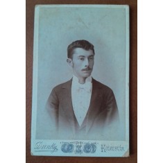 Fotografie tip CDV, barbat maghiar, inceput de secol XX