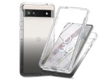 Cumpara ieftin Husa transparenta RonRun pentru Google Pixel 6a cu protector de ecran incorporat, negru - RESIGILAT