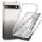 Husa transparenta RonRun pentru Google Pixel 6a cu protector de ecran incorporat, negru - RESIGILAT