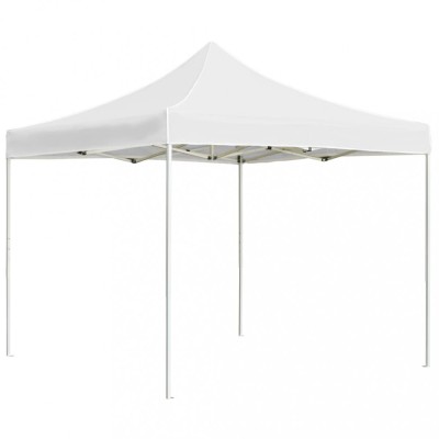 Cort de petrecere pliabil profesional, alb, 3 x 3 m, aluminiu foto